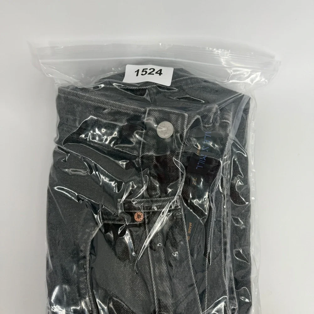 Alex Mill Jeans Mens 32 Washed Black 100% Cotton Made in USA Button Fly‎ Denim